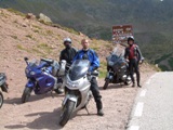 Passo Manghen in Gruppe